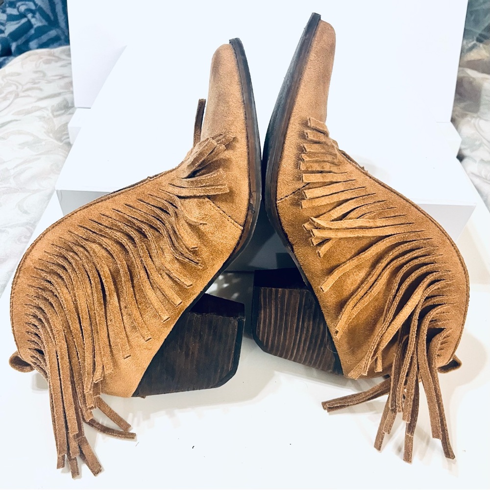 Coconuts by Matisse Lambert Tassel Fringe Ankle Western Style Boots 9.5 - Picture 8 of 12